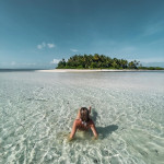 Help me to clean up with camping in the tiny island