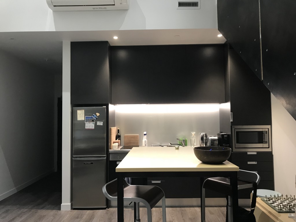 Stay in Uptown Auckland, no help needed so very casual